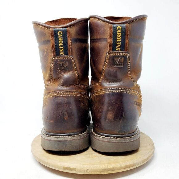 Carolina Boots Mens 11.5 D Comp Toe EH Brown Leather Work 28 Series Shoe CA8528 - Picture 10 of 16